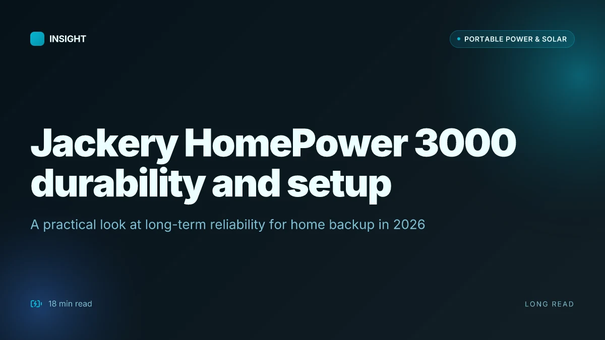 What makes the jackery HomePower 3000 a durable home backup option in 2026