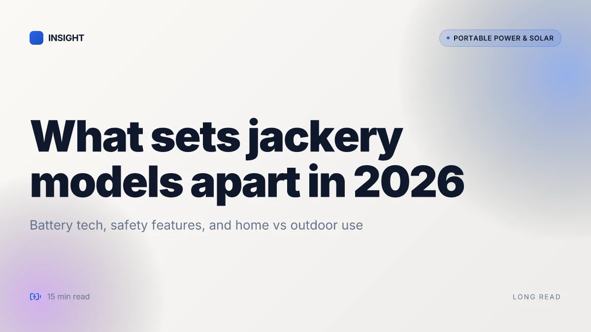 What makes Jackery models stand out in 2026