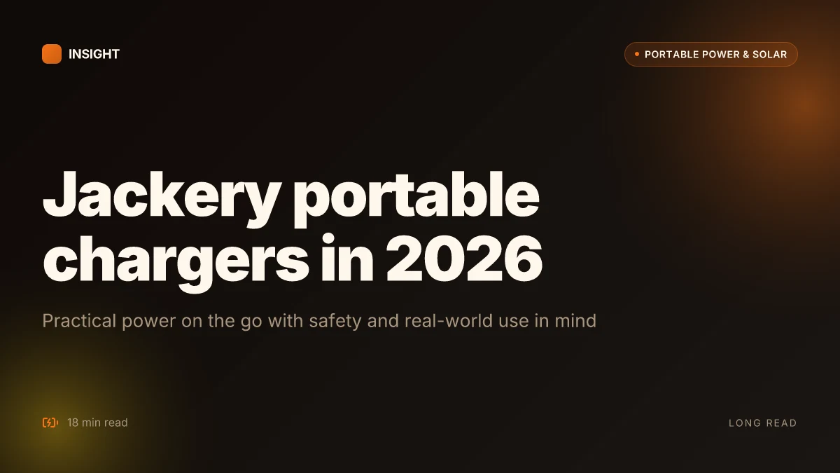 What makes a Jackery portable charger a practical power solution in 2026