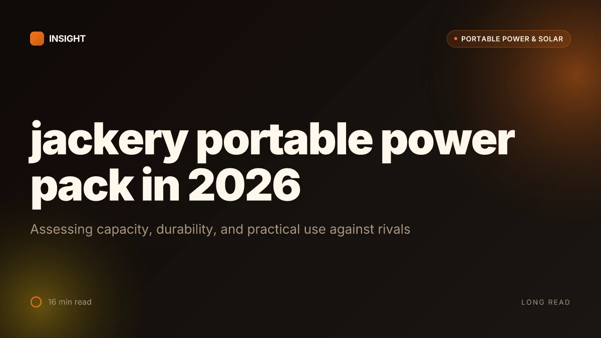 What makes a jackery portable power pack stand out in 2026