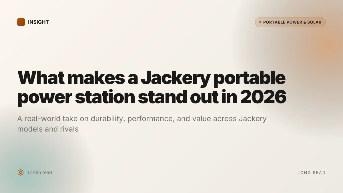 What makes a Jackery portable power station stand out in 2026