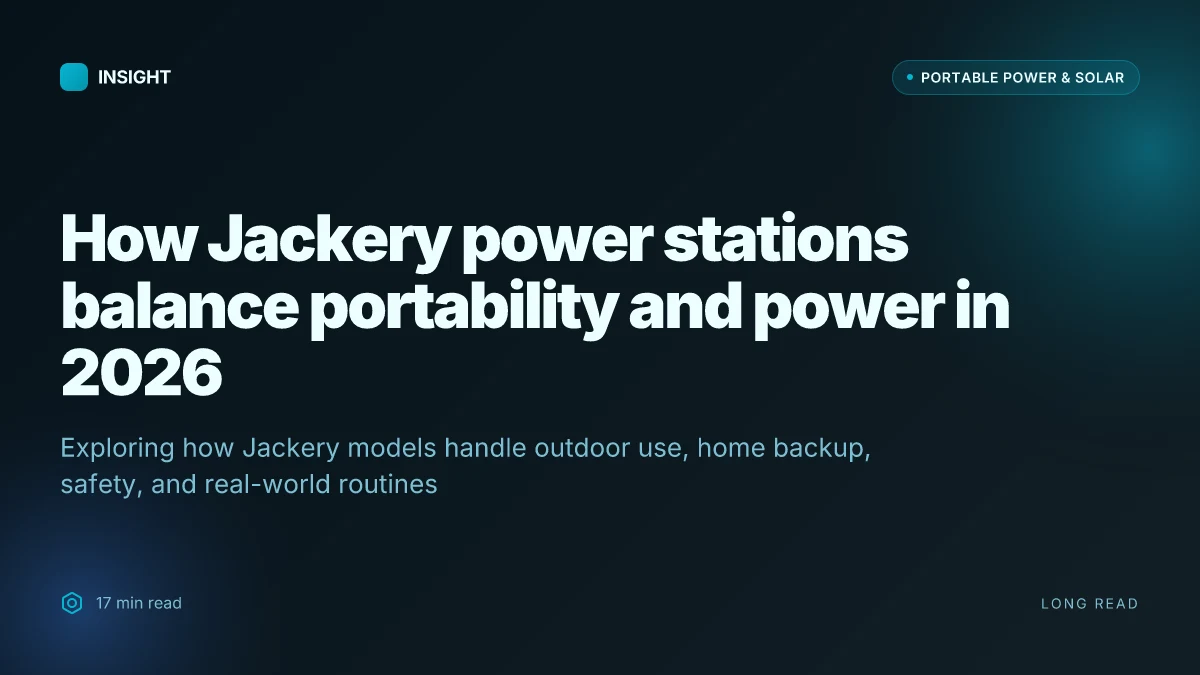 How Jackery power stations balance portability and power in 2026