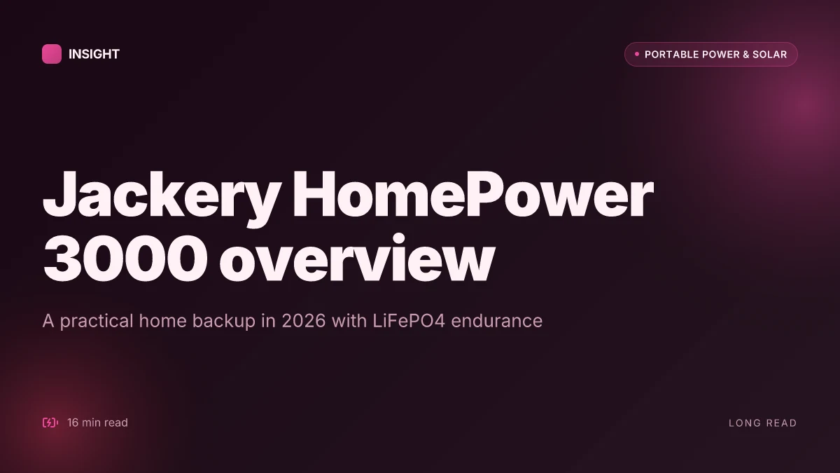 What makes the Jackery HomePower 3000 a viable home backup in 2026