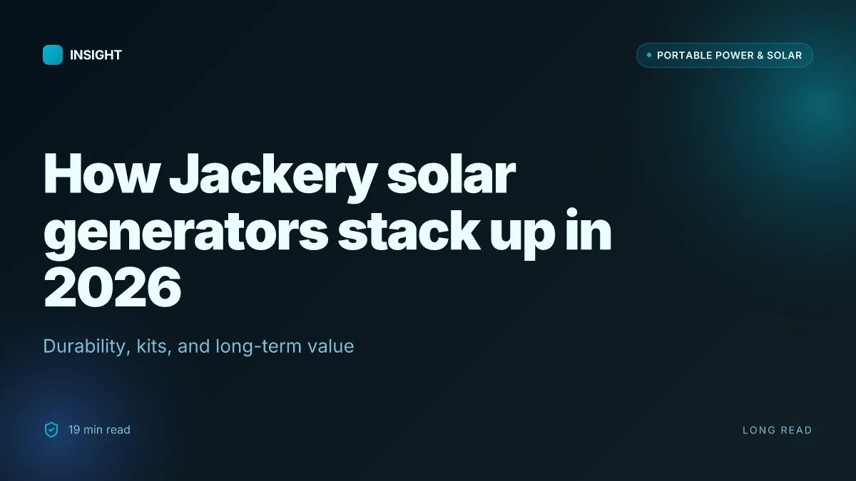 How Jackery solar generators stack up in 2026: durability, kits, and long-term value