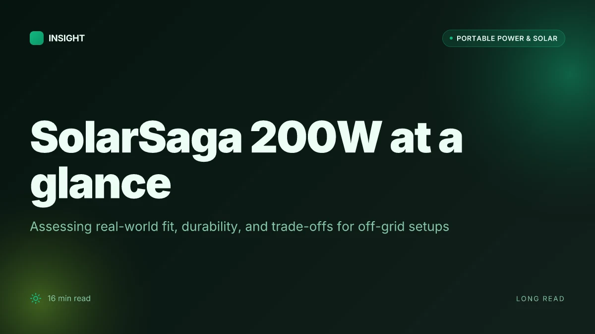 How the Jackery SolarSaga 200W changes off-grid solar setups