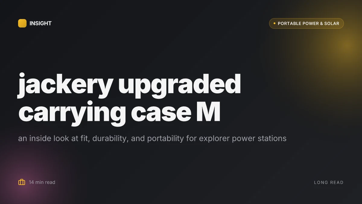 What makes the Jackery upgraded carrying case M a smarter pick for Explorer power stations